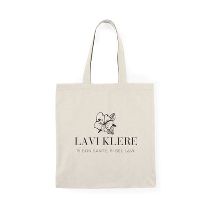 LK Hibiscus Cotton Tote Bag