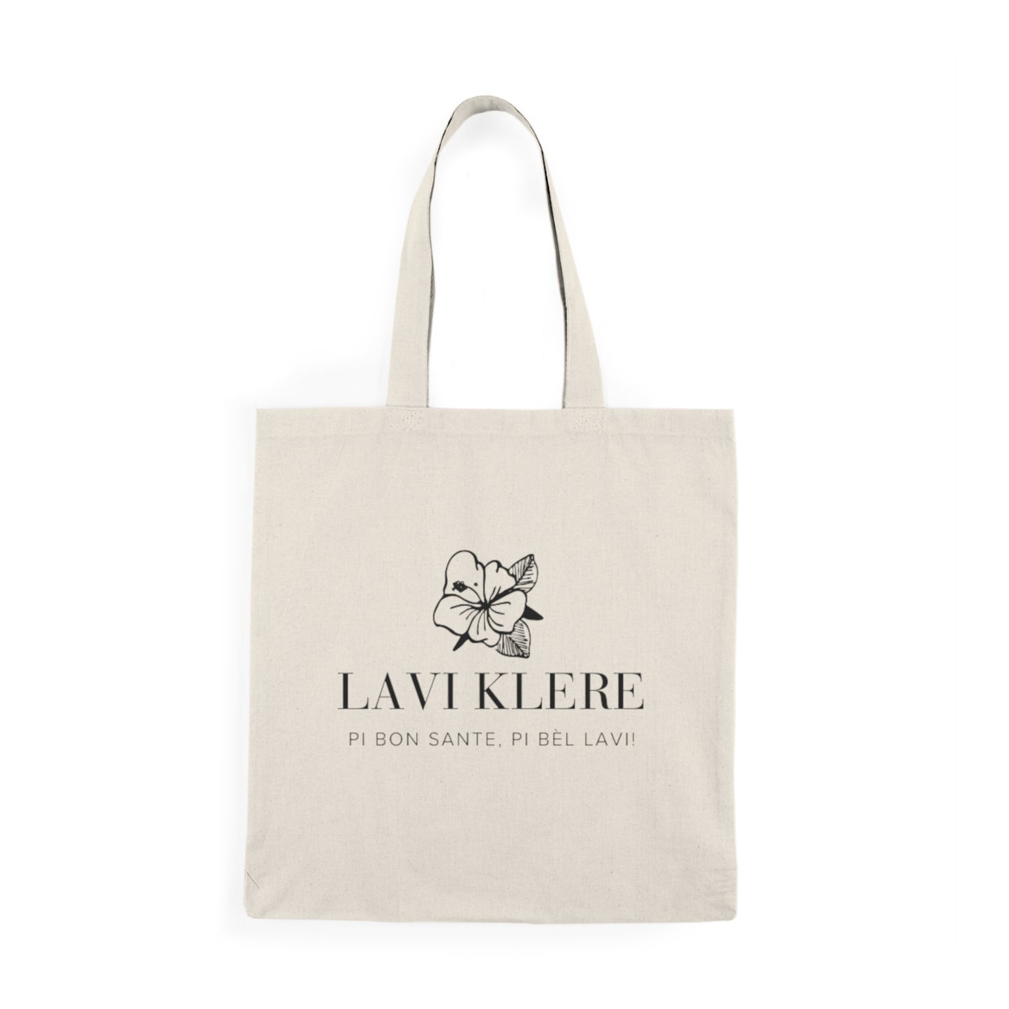 LK Hibiscus Cotton Tote Bag